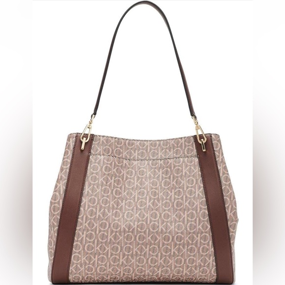 Calvin Klein Ellie Novelty Large Triple Compartment Shoulder Boho Bag - Picture 1 of 14